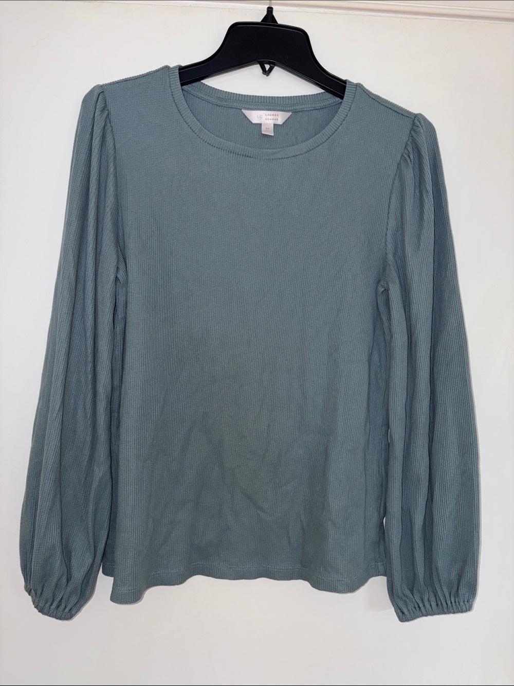 LC Lauren, Conrad, waffle top shirt, women’s medium